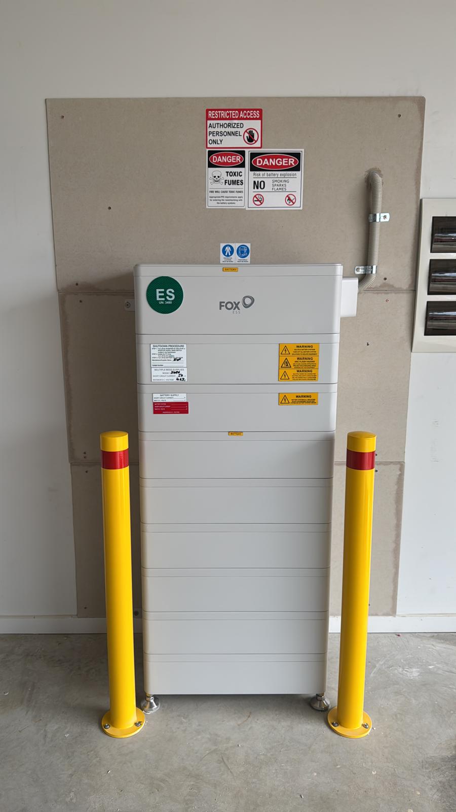 Battery bank and inverter