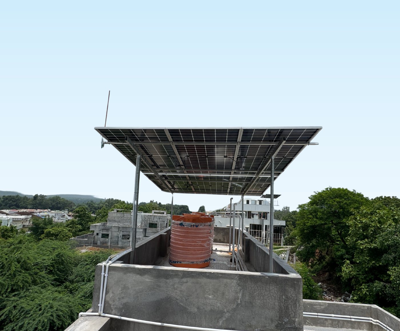 A completed Archer Solar rooftop install